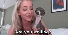 Smile GIF - Jenna Marbles Smile Dog GIFs