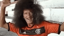 Cabeleira Torcedor Do Flamengo GIF - Cabeleira Torcedor Do Flamengo Clube Do Flamengo GIFs