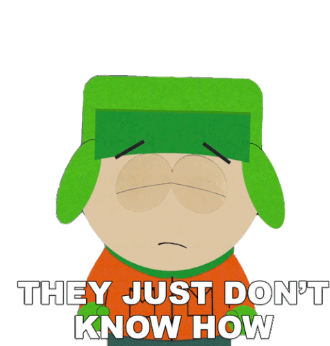 They Just Dont Know How Kyle Broflovski Sticker - They Just Dont Know How Kyle Broflovski South Park Stickers