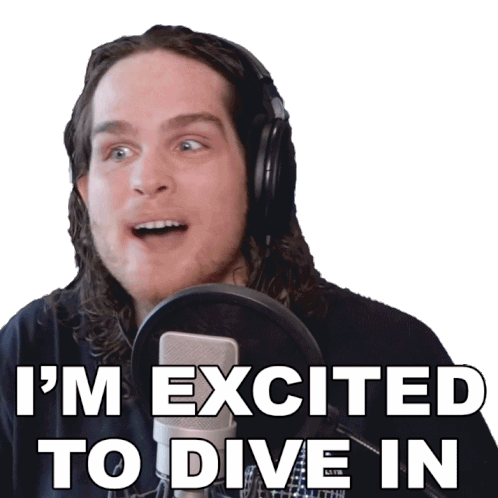 Im Excited To Dive In Sam Johnson Sticker - Im Excited To Dive In Sam Johnson Im Excited To Start Stickers
