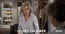 I Like To Wave Grace GIF - I Like To Wave Grace Jane Fonda GIFs