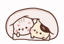 cute cute couple kawaii love bed time