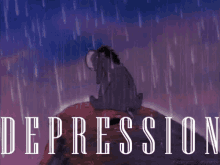 depression eeyore sad emotional rain