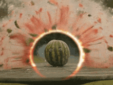 slow motion happy watermelon day national watermelon day blowing up watermelon
