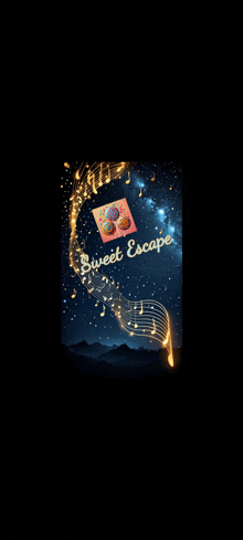 a poster for sweet escape with a picture of cupcakes on it