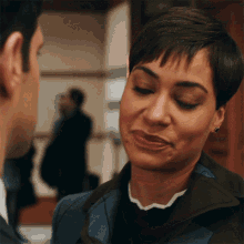 Hugging Lucca Quinn GIF - Hugging Lucca Quinn The Good Fight GIFs