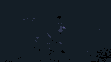 a blue light is coming out of a mushroom in the dark