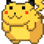 Pikachu Pixel Sticker - Pikachu Pixel Roll Stickers