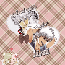 a picture of a man with the word gintoki written above him