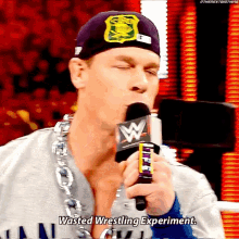 John Cena Wasted Wrestling Experiment GIF - John Cena Wasted Wrestling Experiment Wwe GIFs