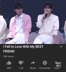 a screenshot of a youtube video titled i fell in love with my best friend