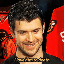 Brent Seabrook I Love Him To Death GIF - Brent Seabrook I Love Him To Death Chicago Blackhawks GIFs