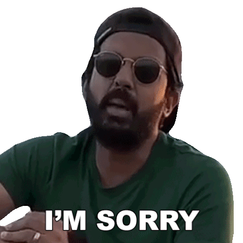 Im Sorry Faisal Khan Sticker - Im Sorry Faisal Khan Please Forgive Me Stickers
