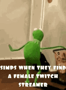 Kermit Simp GIF - Kermit Simp Twitch GIFs