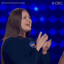 Clapping Madison GIF - Clapping Madison Family Feud Canada GIFs