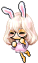 Cute Bunny Girl Bunny Sticker