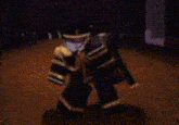 a blurred image of a person dancing on a stage .