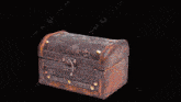a treasure chest is surrounded by a cloud of smoke and has the word dult on it