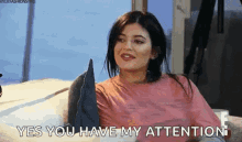 Kylie Attention GIF - Kylie Attention Smile GIFs