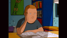 Bobby Hill King Of The Hill GIF - Bobby Hill King Of The Hill Study GIFs