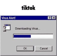 Tiktok Virus Alert GIF - Tiktok Virus Alert Downloading Virus GIFs