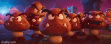 Goombas Super Mario Bros Movie GIF - Goombas Super Mario Bros Movie Headbonk GIFs
