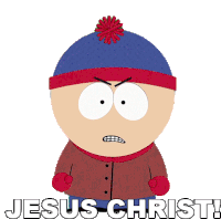 Jesus Christ Stan Marsh Sticker - Jesus Christ Stan Marsh South Park Stickers