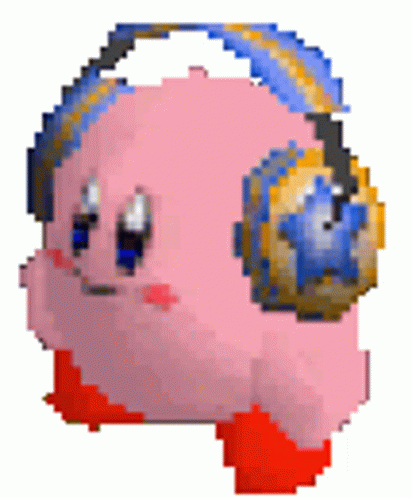 Kirby Deaf Sticker - Kirby Deaf Poyo - Discover & Share GIFs