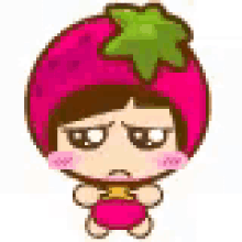 Anime Strawberry GIF - Anime Strawberry Sad GIFs