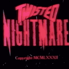 twisted nightmare1987 vhs horror