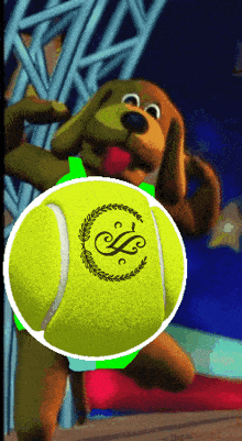 Wags Dog GIF - Wags Dog Tennis Ball GIFs