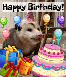 Opossum Birthday GIF - Opossum Possum Birthday GIFs