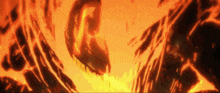 a cartoon drawing of a flame coming out of a hole in the ground