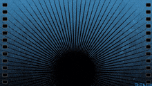 a blue background with a black circle in the middle and the letters dcnr on the bottom