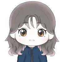 a cartoon of a girl holding a microphone with a sign that says ' ioi ' on it