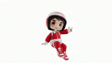 a cartoon character is wearing a helmet that says viettel