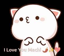 I Love You Mochi Cat Mochi Kiss GIF - I Love You Mochi Cat Mochi Kiss Mochi Cute GIFs