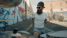 Playing Drums Nick Jett GIF - Playing Drums Nick Jett Terror GIFs