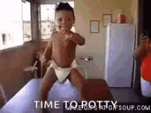 Time To Potty Baby GIF