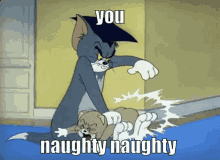 Naughty Tom And Jerry GIF