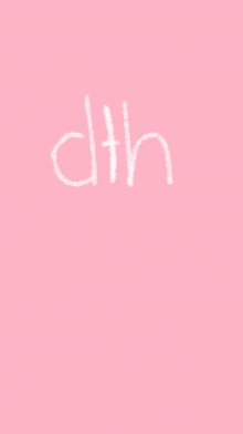 a pink background with a picture of a girl and the words dth s4