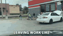leaving work like