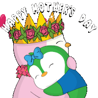 Happy Mothers Day Pudgy Sticker - Happy Mothers Day Mothers Day Pudgy Stickers