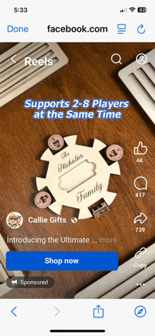 a screenshot of a facebook page that says " supports 2 8 players at the same time "