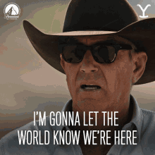 Im Gonna Let The World Know Were Here John Dutton GIF - Im Gonna Let The World Know Were Here John Dutton Kevin Costner GIFs