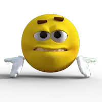 a yellow smiley face with a surprised look on it 's face
