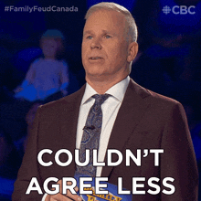 Couldn'T Agree Less Gerry Dee GIF - Couldn'T Agree Less Gerry Dee Family Feud Canada GIFs