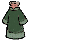 a cartoon of a sheep laying on its back with a cloud in the background