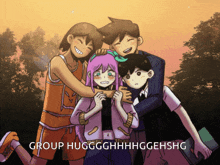 Group Huggggggggggggg Omori GIF - Group Huggggggggggggg Omori Hug GIFs