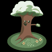 iota green cryptocurrency tree